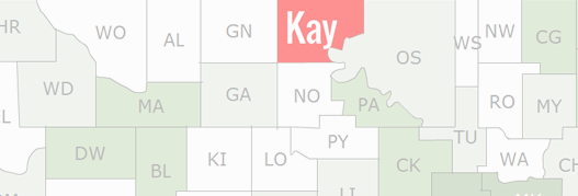 Kay County Map
