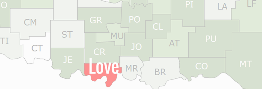 Love County Map