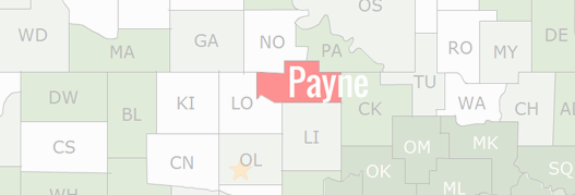 Payne County Map