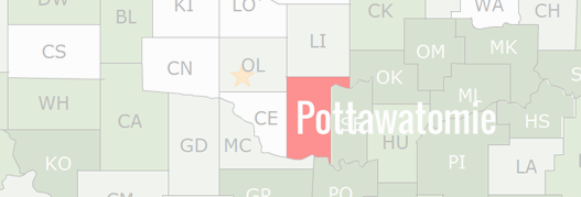 Pottawatomie County Map