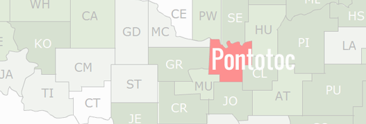 Pontotoc County Map